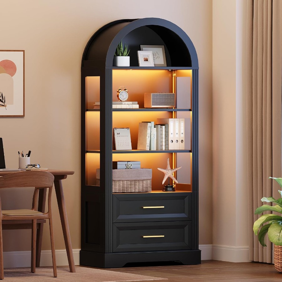 Display Cabinet, Tall Arched B - Books 评论和价格