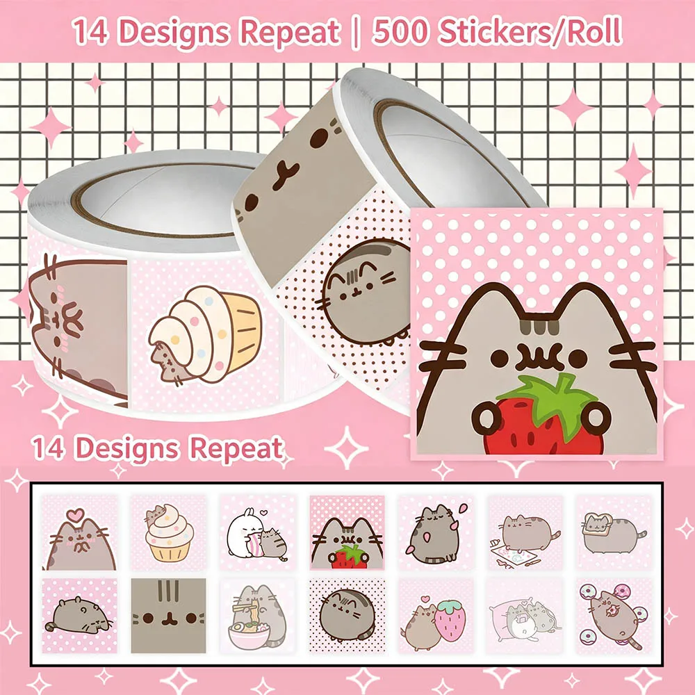 Hou 500pcs Pusheen Cartoon Cat - Books 评论和价格