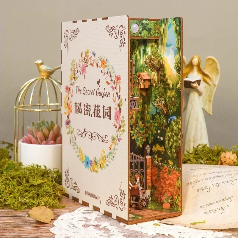 DIY Wooden Book Nook Shelf Ins - Diy Wooden Book Nook Kit Shelf Insert 评论和价格