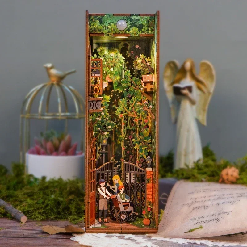 DIY Wooden Book Nook Shelf Ins - Diy Wooden Book Nook Kit Shelf Insert 评论和价格