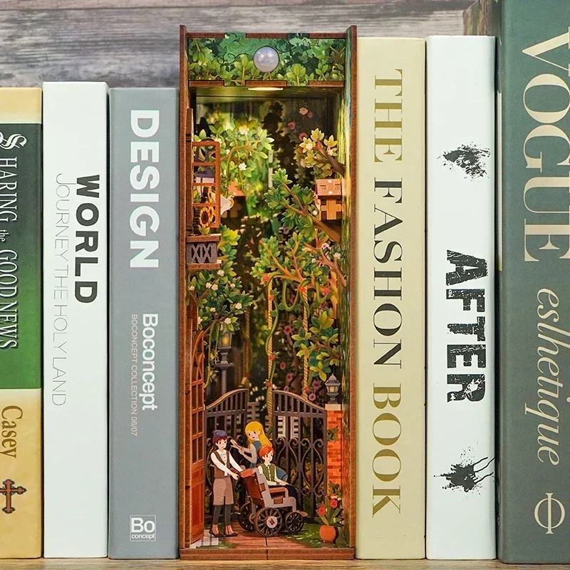 DIY Wooden Book Nook Shelf Ins - Diy Wooden Book Nook Kit Shelf Insert 评论和价格