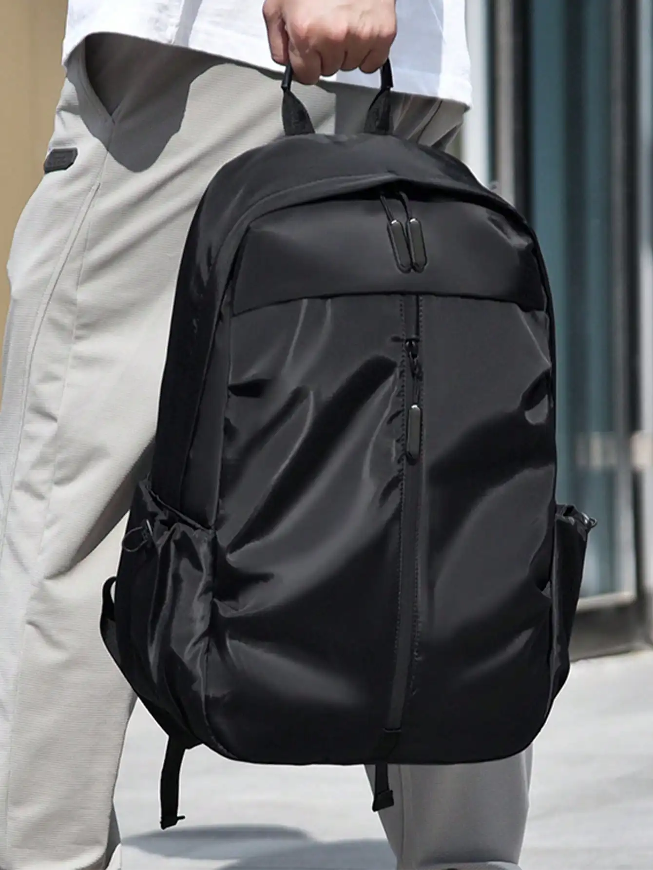 Unisex Nylon Backpack In Korea - Books 评论和价格