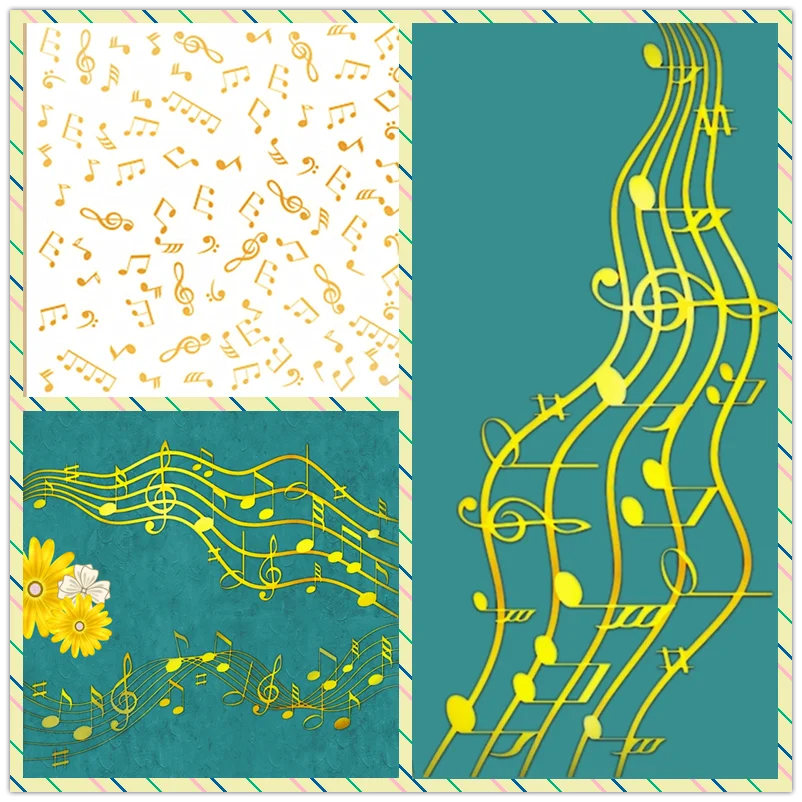 Notes Music Background Hot Foi - Blank Sheet Music Notebook 评论和价格