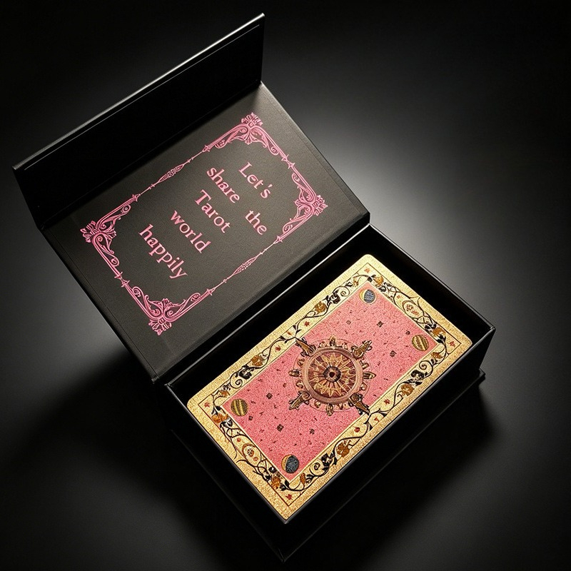 Pink & Rose Gold Classic Tarot - Tarot Deck With Guidebook 评论和价格