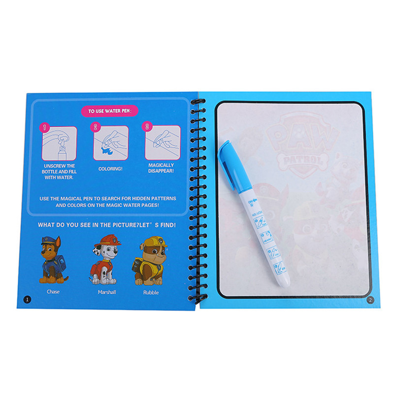 Paw Patrol Reusable Magic Wate - Reusable Water Magic Coloring Book 评论和价格